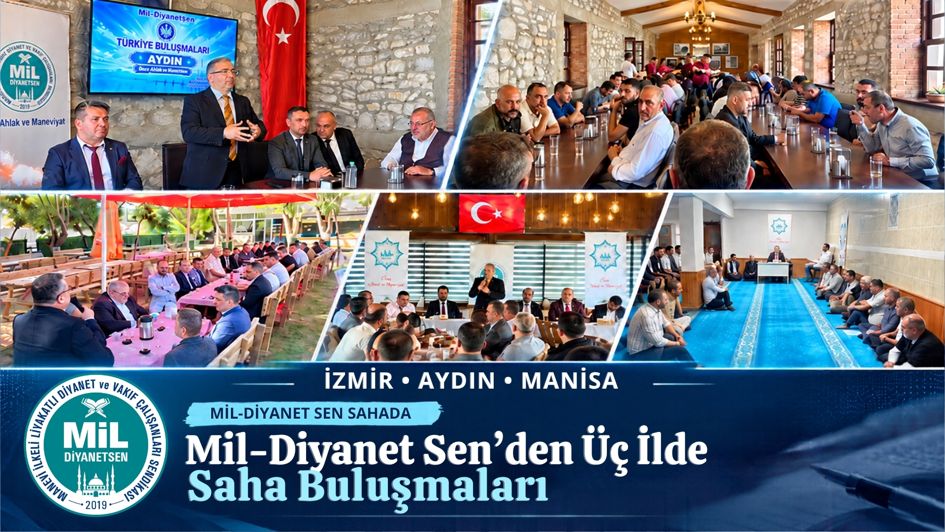 MİL-DİYANET SEN SAHADA: ÜÇ İLDE GÖNÜL BULUŞMALARI VE TEŞKİLAT ZİYARETLERİ